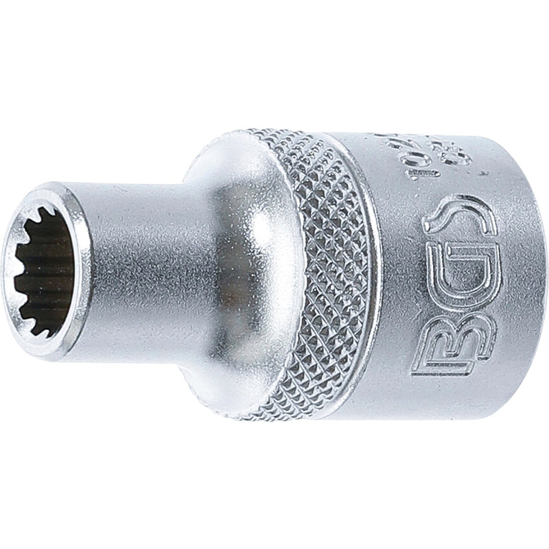 BGS Steckschlüssel-Einsatz Gear Lock - Antrieb Innenvierkant 12,5 mm (1/2") - SW 8 mm