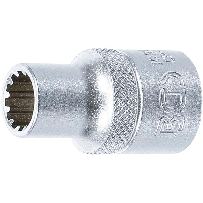 BGS Steckschlüssel-Einsatz Gear Lock - Antrieb Innenvierkant 12,5 mm (1/2") - SW 10 mm