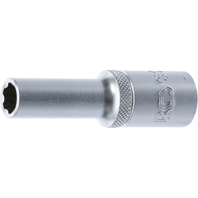 BGS Steckschlüssel-Einsatz Super Lock, tief - Antrieb Innenvierkant 12,5 mm (1/2") - SW 10 mm