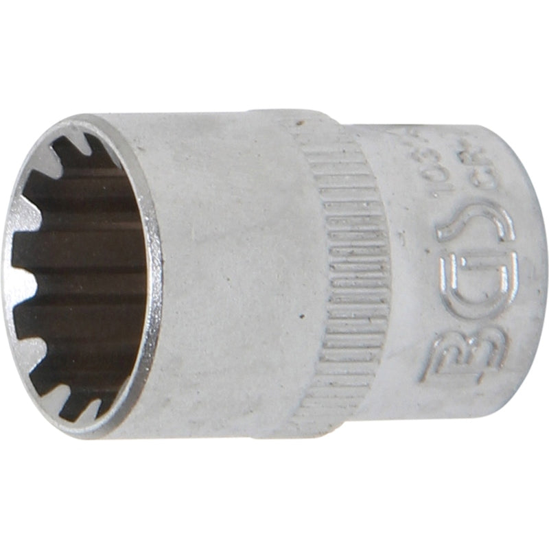 BGS Steckschlüssel-Einsatz Gear Lock - Antrieb Innenvierkant 10 mm (3/8") - SW 14 mm