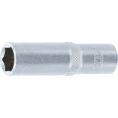 BGS Steckschlüssel-Einsatz Sechskant, tief - Antrieb Innenvierkant 10 mm (3/8") - SW 12 mm