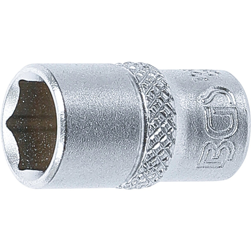 BGS Steckschlüssel-Einsatz Sechskant - Antrieb Innenvierkant 6,3 mm (1/4") - SW 3/8"