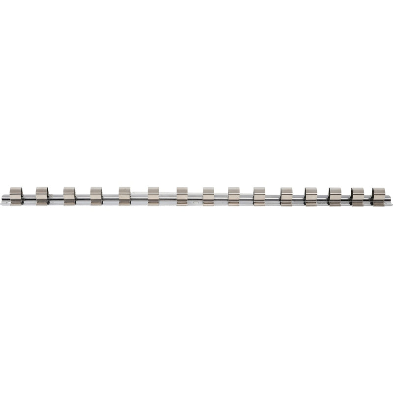 BGS Aufsteckschiene mit 15 Clips - 12,5 mm (1/2")