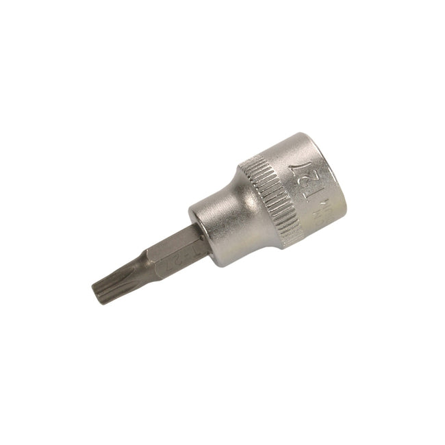 BGS Bit-Einsatz - Antrieb Innenvierkant 10 mm (3/8") - T-Profil (für Torx) mit Bohrung T25