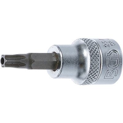 BGS Bit-Einsatz - Antrieb Innenvierkant 10 mm (3/8") - T-Profil (für Torx) mit Bohrung T30