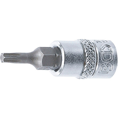 BGS Bit-Einsatz - Antrieb Innenvierkant 6,3 mm (1/4") - T-Profil (für Torx) T15