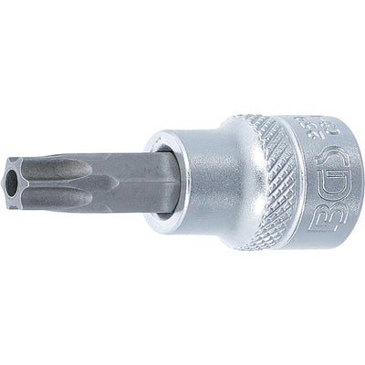 BGS Bit-Einsatz - Antrieb Innenvierkant 10 mm (3/8") - T-Profil (für Torx) mit Bohrung T45