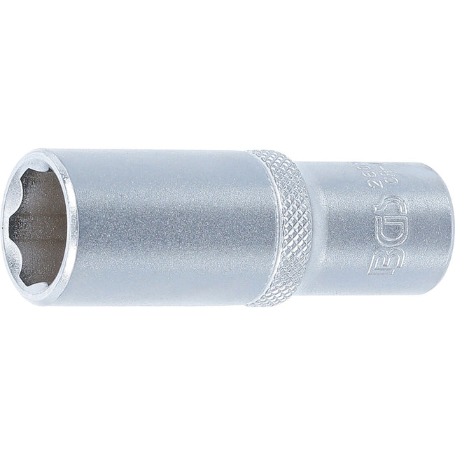 BGS Steckschlüssel-Einsatz Super Lock, tief - Antrieb Innenvierkant 10 mm (3/8") - SW 15 mm