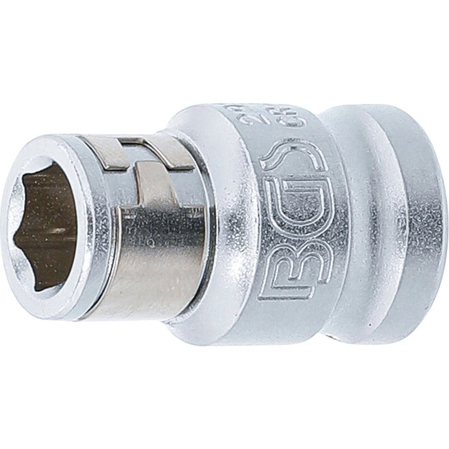 BGS Bit-Adapter mit Haltekugel - Innenvierkant 10 mm (3/8") - Innensechskant 8 mm (5/16")