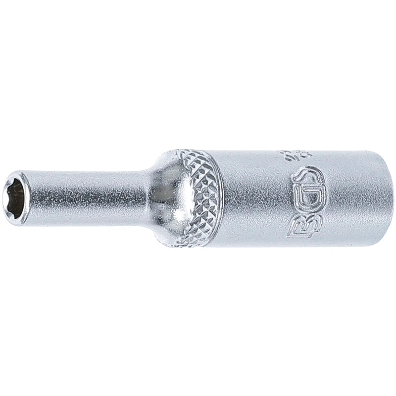 BGS Steckschlüssel-Einsatz Super Lock, tief - Antrieb Innenvierkant 6,3 mm (1/4") - SW 4 mm