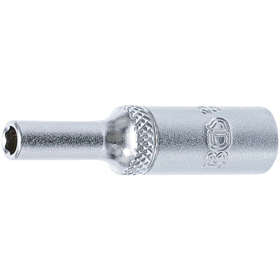 BGS Steckschlüssel-Einsatz Super Lock, tief - Antrieb Innenvierkant 6,3 mm (1/4") - SW 4 mm