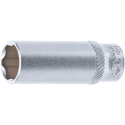 BGS Steckschlüssel-Einsatz Super Lock, tief - Antrieb Innenvierkant 6,3 mm (1/4") - SW 13 mm