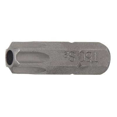 BGS Bit - Länge 30 mm - Antrieb Außensechskant 8 mm (5/16") - T-Profil (für Torx) mit Bohrung T50