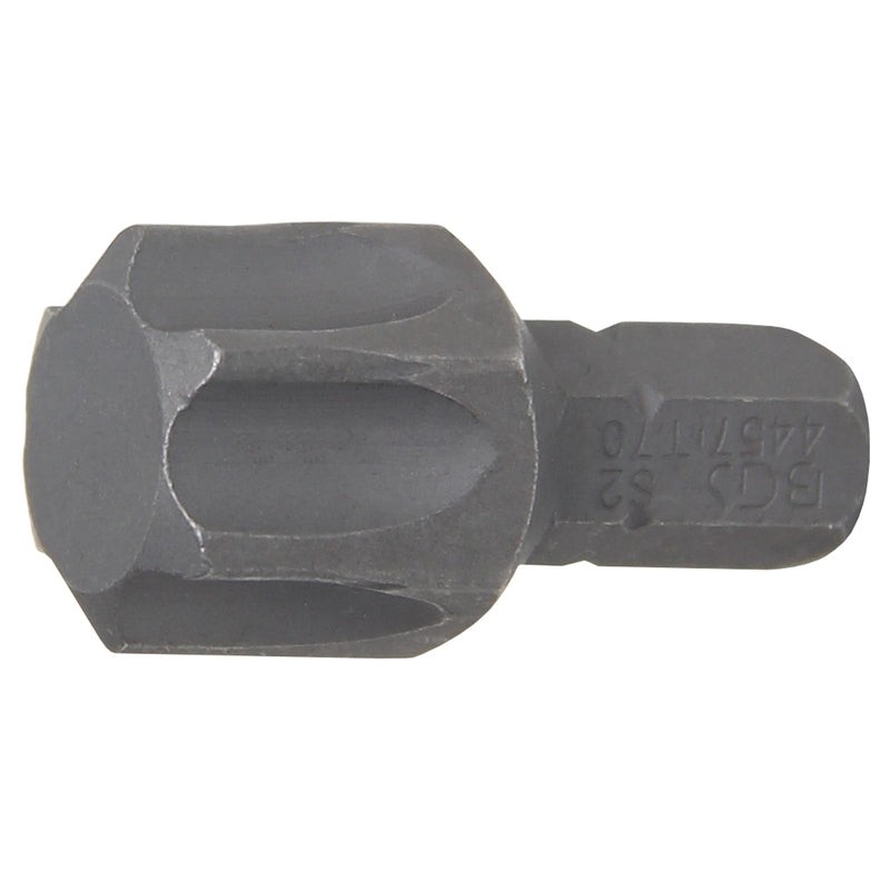 BGS Bit - Länge 30 mm - Antrieb Außensechskant 8 mm (5/16") - T-Profil (für Torx) T70