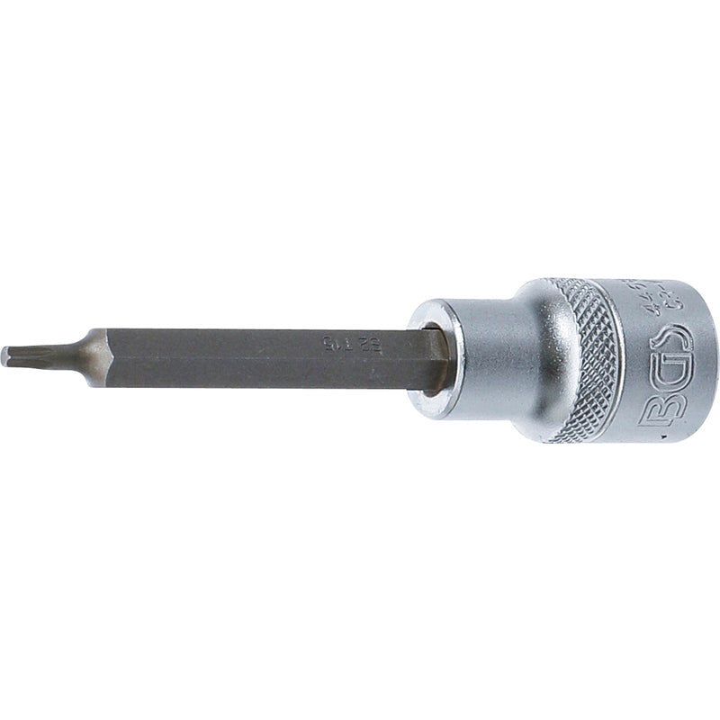 BGS Bit-Einsatz - Länge 100 mm - Antrieb Innenvierkant 12,5 mm (1/2") - T-Profil (für Torx) T15