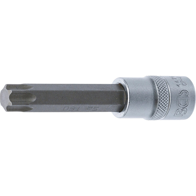 BGS Bit-Einsatz - Länge 100 mm - Antrieb Innenvierkant 12,5 mm (1/2") - T-Profil (für Torx) T60