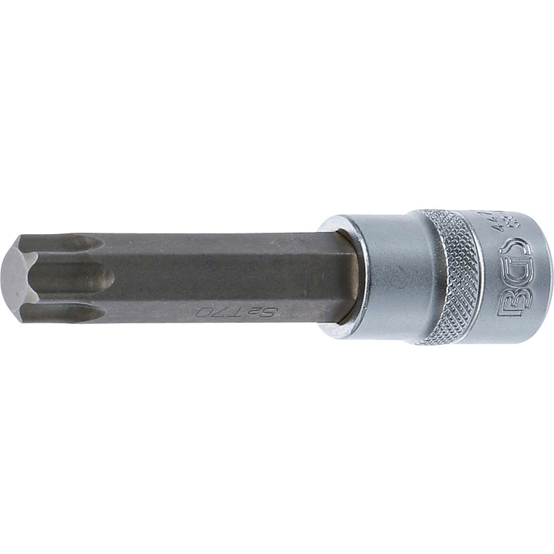 BGS Bit-Einsatz - Länge 100 mm - Antrieb Innenvierkant 12,5 mm (1/2") - T-Profil (für Torx) T70