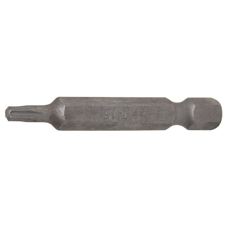 BGS Bit - Länge 50 mm - Antrieb Außensechskant 6,3 mm (1/4") - T-Profil (für Torx) T15