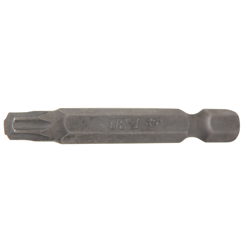 BGS Bit - Länge 50 mm - Antrieb Außensechskant 6,3 mm (1/4") - T-Profil (für Torx) T30