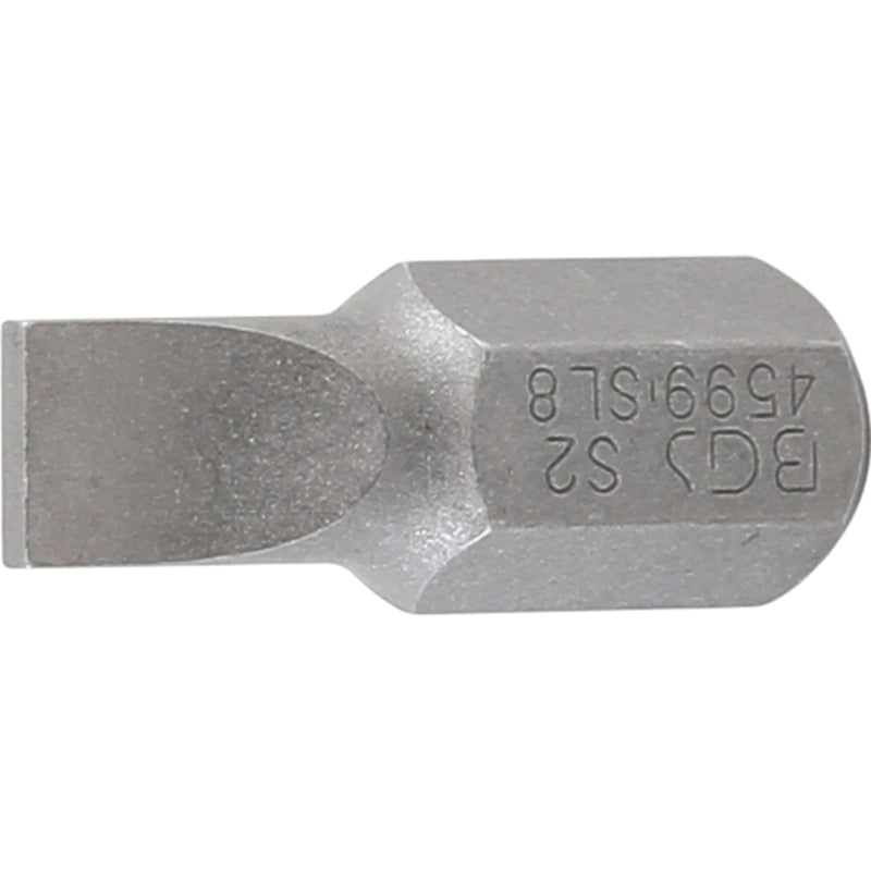 BGS Bit - Länge 30 mm - Antrieb Außensechskant 10 mm (3/8") - Schlitz 8 mm