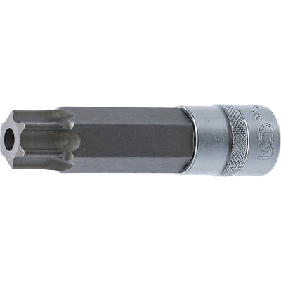 BGS Bit-Einsatz - Länge 110 mm - Antrieb Innenvierkant 12,5 mm (1/2") - T-Profil (für Torx) mit Bohrung T100