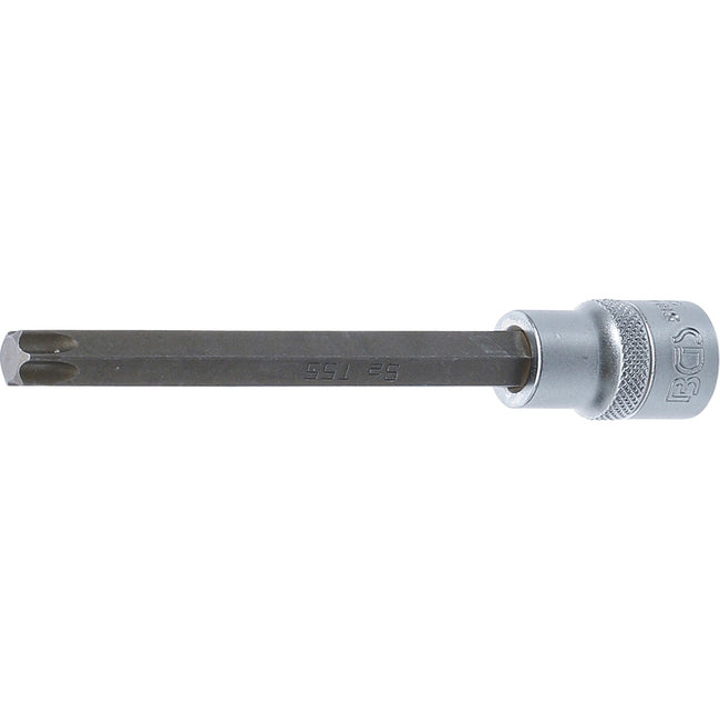 BGS Bit-Einsatz - Länge 140 mm - Antrieb Innenvierkant 12,5 mm (1/2") - T-Profil (für Torx) T55