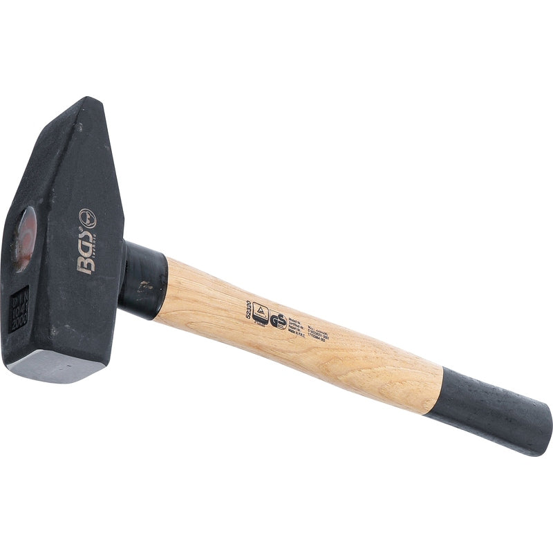 BGS Schlosserhammer - Hickory-Stiel - DIN 1041 - 2000 g