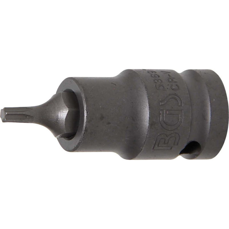 BGS Kraft-Bit-Einsatz - Länge 55 mm - Antrieb Innenvierkant 12,5 mm (1/2") - T-Profil (für Torx) T20