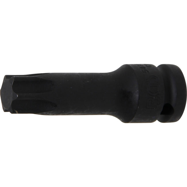 BGS Kraft-Bit-Einsatz - Länge 75 mm - Antrieb Innenvierkant 12,5 mm (1/2") - T-Profil (für Torx) T80