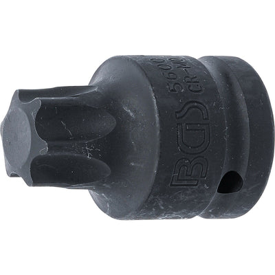 BGS Kraft-Bit-Einsatz - Länge 60 mm - Antrieb Innenvierkant 20 mm (3/4") - T-Profil (für Torx) T100