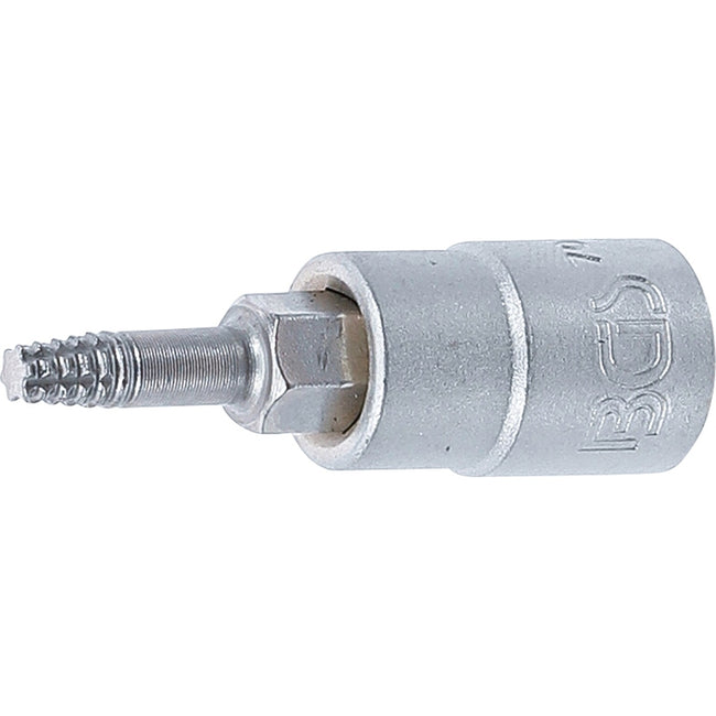 BGS Schraubenausdreher-Bit-Einsatz - Antrieb Innenvierkant 6,3 mm (1/4") - für defektes T-Profil (für Torx) T15