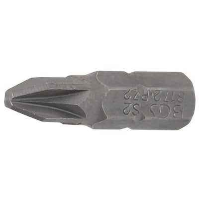 BGS Bit - Länge 25 mm - Antrieb Außensechskant 6,3 mm (1/4") - Kreuzschlitz PZ2