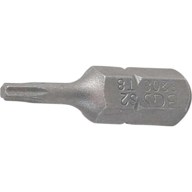 BGS Bit - Länge 25 mm - Antrieb Außensechskant 6,3 mm (1/4") - T-Profil (für Torx) T8