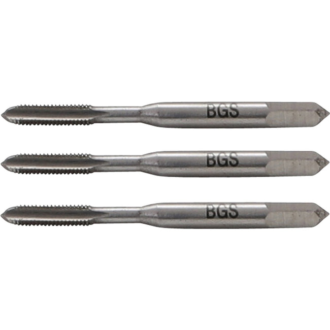 BGS Gewindebohrer-Satz - Vor-, Mittel- und Fertigschneider - HSS-G - M3 x 0,5 mm - 3-tlg.